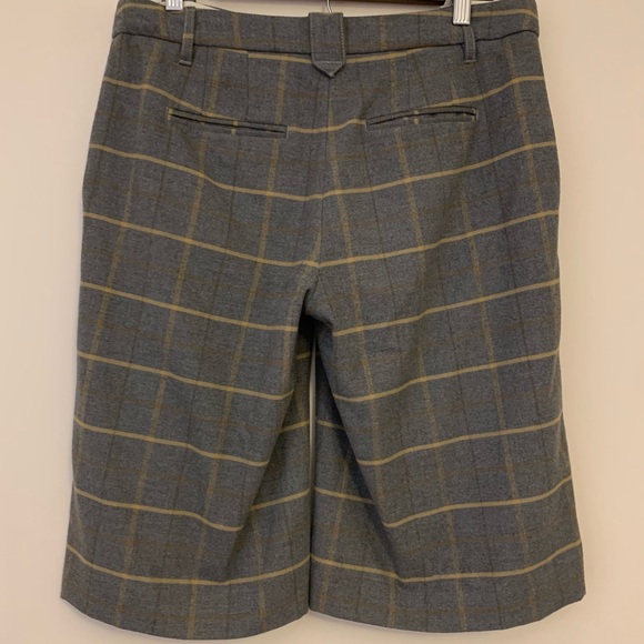 Anthropologie Cartonnier long gray plaid shorts - Picture 7 of 15
